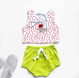 *FINAL SALE* June and January Crop Tank Top - Dots