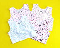 *FINAL SALE* June and January Crop Tank Top - Dots
