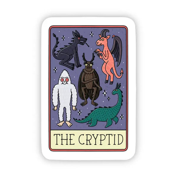 Big Moods 'The Cryptid' Tarot Card Vinyl Sticker