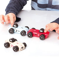 *NEW* Cubika Wooden Racing Cars Set