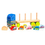 *NEW* Cubika Wooden Truck with Cars