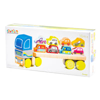 *NEW* Cubika Wooden Truck with Cars