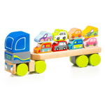 *NEW* Cubika Wooden Truck with Cars