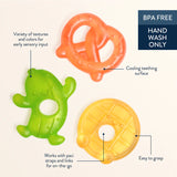 *NEW* Itzy Ritzy Cutie Coolers Water Filled Teethers - Silly Foods