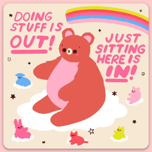 Tender Ghost 'Doing Stuff Is Out' Vinyl Sticker