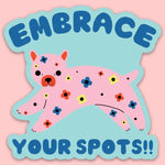 Tender Ghost 'Embrace Your Spots' Vinyl Sticker