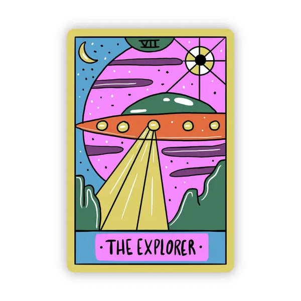 Big Moods 'The Explorer' Tarot Card Vinyl Sticker