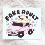 Tender Ghost 'Fake Adult' Vinyl Sticker