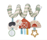 Itzy Ritzy Itzy Bitzy Spiral Car Seat Activity Toy - Farm