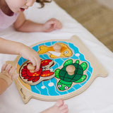 *COMING SOON* Melissa & Doug Wooden Jumbo Peg Puzzle - Fish Bowl