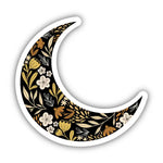 Big Moods Floral Moon Vinyl Sticker