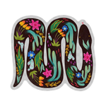 Big Moods Desert Floral Snake Clear Vinyl Sticker