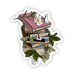 Big Moods Flowers Wrapping Books Vinyl Sticker
