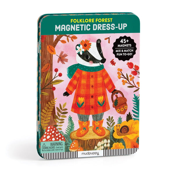 *NEW* Mudpuppy Magnetic Dress-Up Tin: Folklore Forest