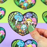 *NEW* Turtle's Soup Forest Mushroom Heart Vinyl Sticker