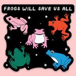 Tender Ghost 'Frogs Will Save Us All' Vinyl Sticker