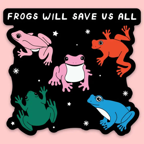 Tender Ghost 'Frogs Will Save Us All' Vinyl Sticker