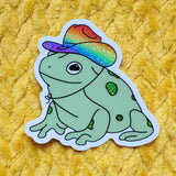 *NEW* Luxe Trauma Gay Frog Vinyl Stickers
