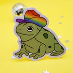 *NEW* Luxe Trauma Gay Frog Vinyl Stickers