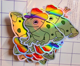 *NEW* Luxe Trauma Gay Frog Vinyl Stickers