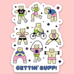 Tender Ghost 'Gettin Buff' Vinyl Sticker