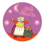 *NEW* Krystan Saint Cat 'Girl Dinner' Vinyl Sticker