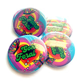 *NEW* Krystan Saint Cat 'Gone Feral' Pinback Button