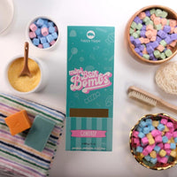 Happy Hippo Bath Co Mini Bubble Bombs, 21oz Box