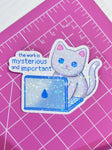 *NEW* Happy Arden Corporate Cat Holographic Vinyl Sticker