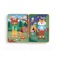 *NEW* Mudpuppy Magnetic Play Set Tin: Happy Camper