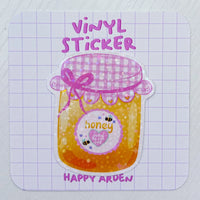 *NEW* Happy Arden Honey Jar Holographic Vinyl Sticker