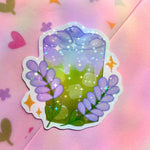 *NEW* Happy Arden Lavender Matcha Latte Holographic Vinyl Sticker