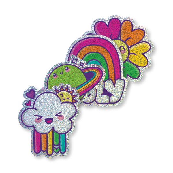 Ooly Stickiville Happy Rainbows Holographic Vinyl Sticker Pack