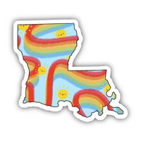 Big Moods Louisiana Colorful Vinyl Stickers
