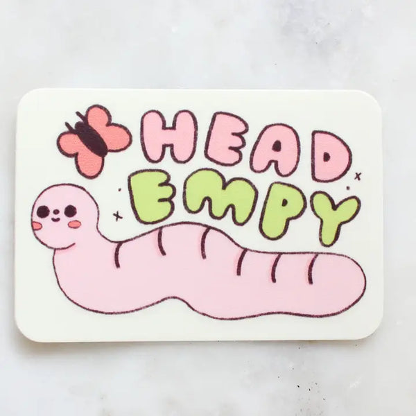 Tender Ghost 'Head Empy' Vinyl Sticker