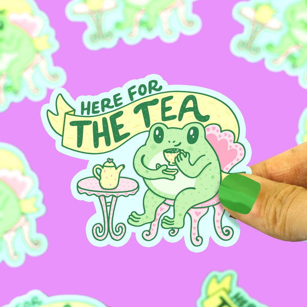 *NEW* Turtle's Soup 'Here For the Tea' Vinyl Sticker
