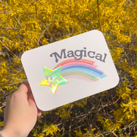 *NEW* Paper Chain Studios You Are Magical Holographic Greeting Card