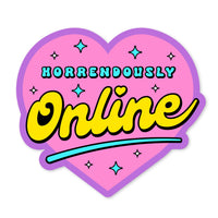 *NEW* Krystan Saint Cat 'Horrendously Online' Vinyl Sticker