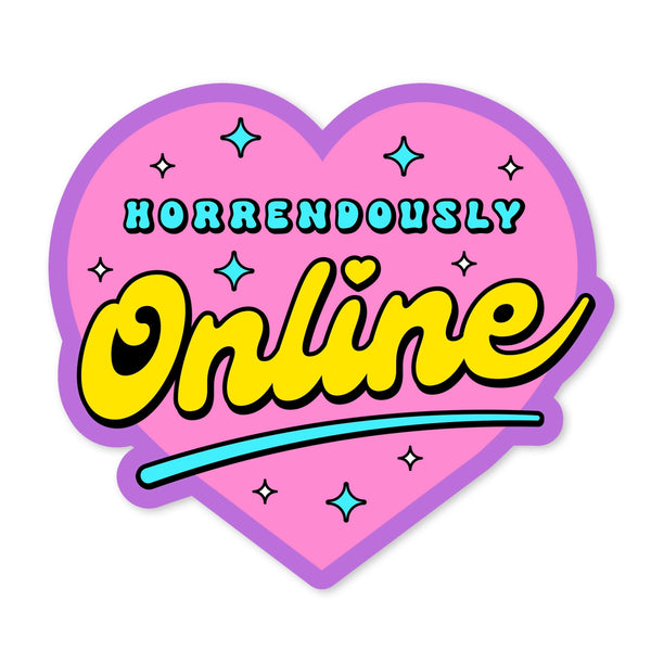 *NEW* Krystan Saint Cat 'Horrendously Online' Vinyl Sticker