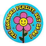 *NEW* Krystan Saint Cat 'The Horrors Persist But So Do I' Glitter Vinyl Sticker