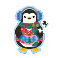 *NEW* Mudpuppy Scratch & Sniff 48 Piece Mini Puzzle: Hot Cocoa Penguin