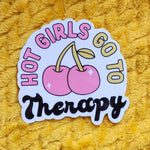 *NEW* Luxe Trauma 'Hot Girls Go To Therapy' Vinyl Sticker