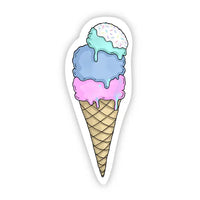 Big Moods Multicolor Ice Cream Vinyl Sticker