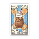 Big Moods 'The Iced Coffee' Tarot Card Vinyl Sticker