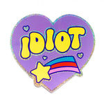 *NEW* Krystan Saint Cat 'Idiot' Glitter Vinyl Sticker