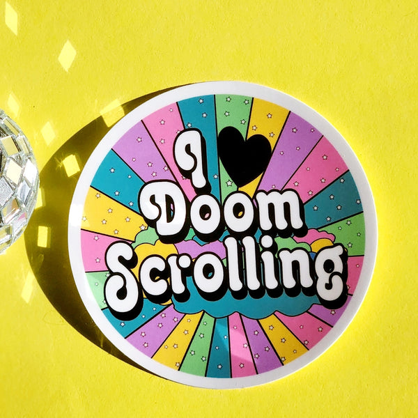 *NEW* Luxe Trauma 'I Love Doom Scrolling' Vinyl Sticker