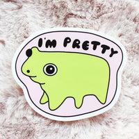Tender Ghost 'I'm Pretty' Vinyl Sticker