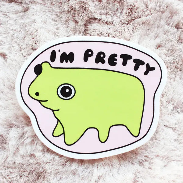Tender Ghost 'I'm Pretty' Vinyl Sticker