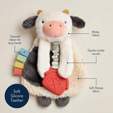 Itzy Ritzy Itzy Lovey Plush with Teether - Cow