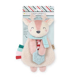Itzy Ritzy Itzy Lovey Holiday Plush with Teether - Pink Reindeer